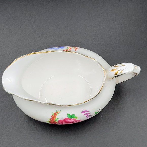 Vintage Royal Albert Barbara Ann Creamer Bone China England Floral Gold Read - Picture 8 of 10